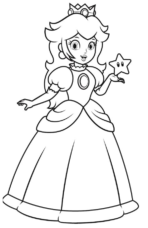 princess peach printable|princess peach mario coloring pages.